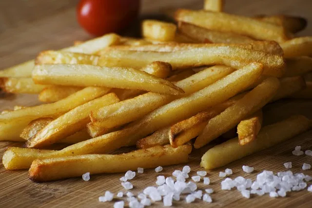Golden crispy french fries
